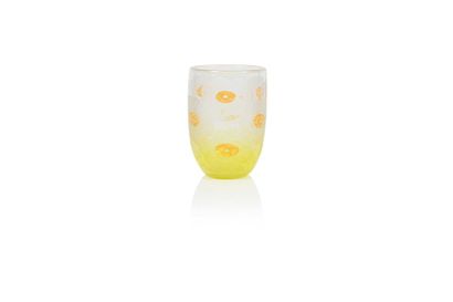 null CHARDER - Le verre Français Important vase en verre gravé à l’acide à décor...