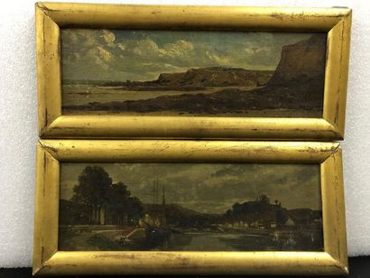 null Ecole du XIXème

Paire de paysage

Huile sur toile.

11 x 31,5 cm.
