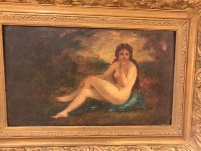 null Ecole française du XIX

Jeune femme nue

Huile sur panneau.

21 x 35 cm