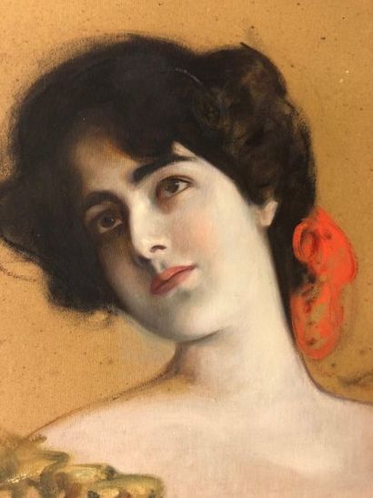 null Rolf NICZKY (1881-1950)

The Spanish girl. 1905.

Oil on cardboard.

Signed...