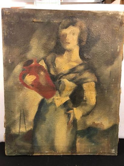 null 20th century school.

Woman with a jug

Oil on canvas. Accidents.

82 x 65 ...