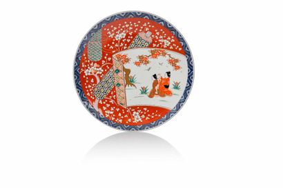 null JAPON, première partie du XXe siècle
Deux plats en porcelaine à décor Imari
représentant...