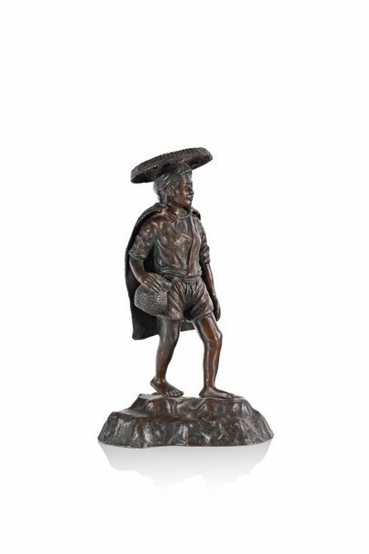 null VIETNAM / Début XXe siècle

Jeune homme à la cape.

Bronze.

H : 30 cm.

(Cape...