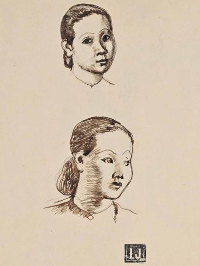 null Joseph INGUIMBERTY (1896-1971)

Portraits d’indochinoises.

Encre.

Cachet du...