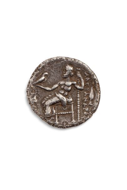 null Lot composé d’une drachme en argent d’Alexandre III ( 336.323 av.J.-C ) et d’une...
