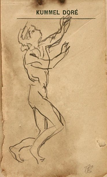 Pierre Bonnard, Study of a Dancer Pierre Bonnard, Etude d'un crayon de danseuse sur... Gazette Drouot
