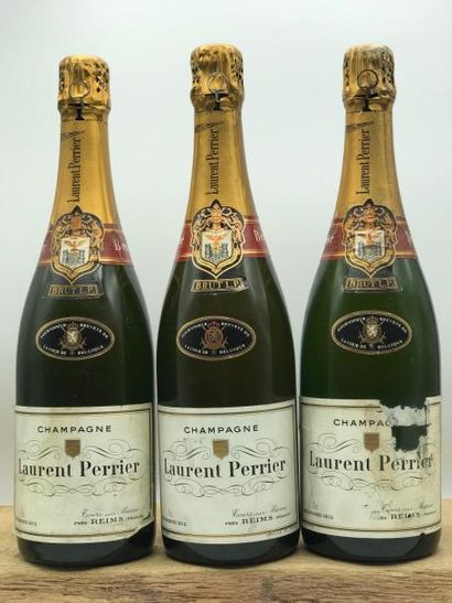3 bouteilles Champagne Laurent Perrier Brut...