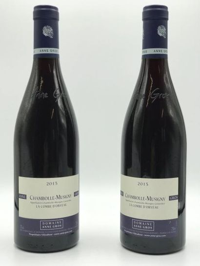null 2 bouteilles Chambolle-Musigny "La Combe d'Orveau" Anne Gros 2015 
