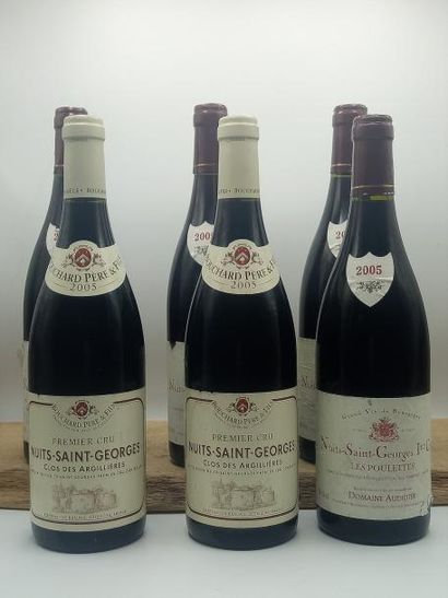 null 2 bouteilles Nuits-Saint-Georges 1er Cru "Argilières" Bouchard Père & Fils....