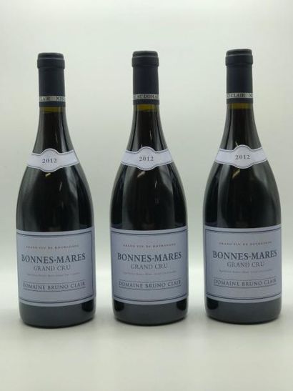 null 3 bouteilles Bonnes-Mares GC Bruno Clair 2012 