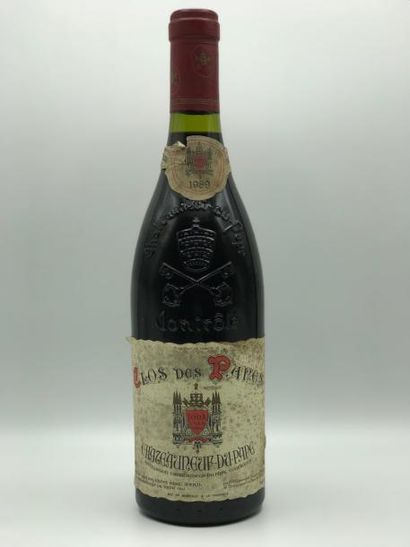 null 1 bouteille Châteauneuf-du-Pape "Clos des Papes" Paul Avril 1989 (étiq. très...