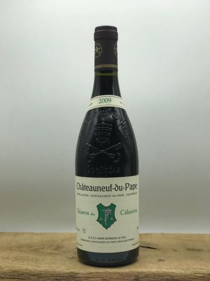 null 1 bouteille Chateauneuf-du-Pape « Réserve des célestins » Henri Bonneau 2009...
