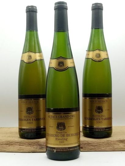 null 2 bouteilles ALSACE Riesling V.T. Bergheim Lorentz 2005 

1 bouteille ALSACE...