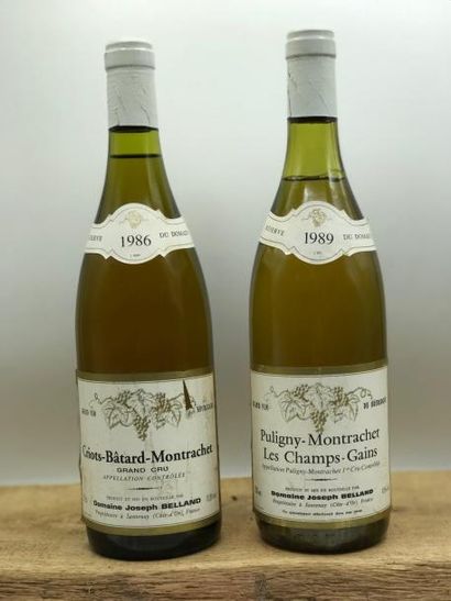 null 1 bouteille Criots-Batard-Montrachet GC Joseph Belland 1986 (étiq. tres lég....