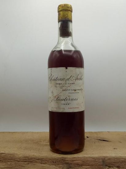 null 1 bouteille Château d'Arche 2ème cru classé Sauternes 1959 (peut-être couleuse,...