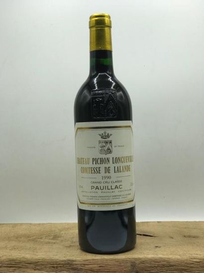 null 1 bouteille Château Pichon Comtesse de Lalande 1990 