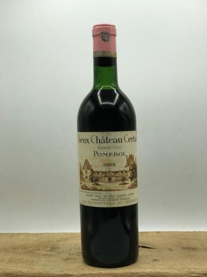 null 1 bouteille Vieux Château Certan GC Pomerol 1966 (niveau : lég. Bas, étiq. très...