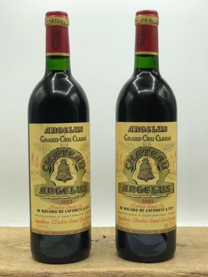 null 2 bouteilles Château Angelus GCC1A Saint Emilion 1993