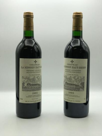 null 2 bouteilles Château La Mission Haut-Brion 1995 