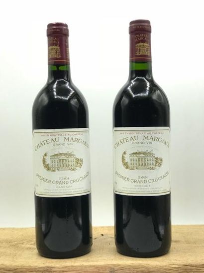 null 2 bouteilles Château Margaux 1er Cru Classé Margaux 1988 