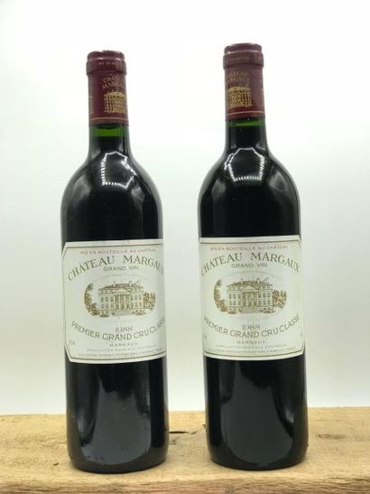 null 2 bouteilles Château Margaux 1er Cru Classé Margaux 1988 