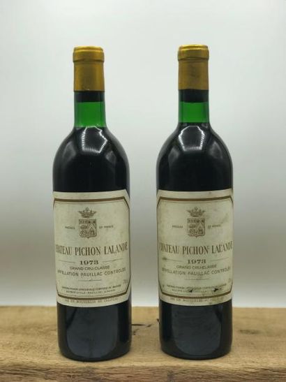 null 2 Bouteilles Château Pichon Longueville Comtesse de Lalande 2e Cru Classé Pauillac...