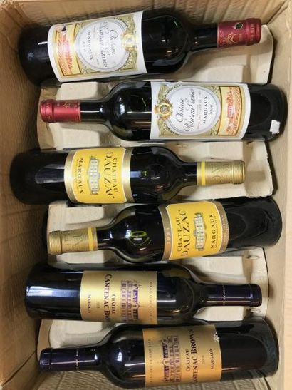 null 12 bouteilles Lot de Margaux : Château LASCOMBES 2em GCC Margaux (Etiq leg griffées)...