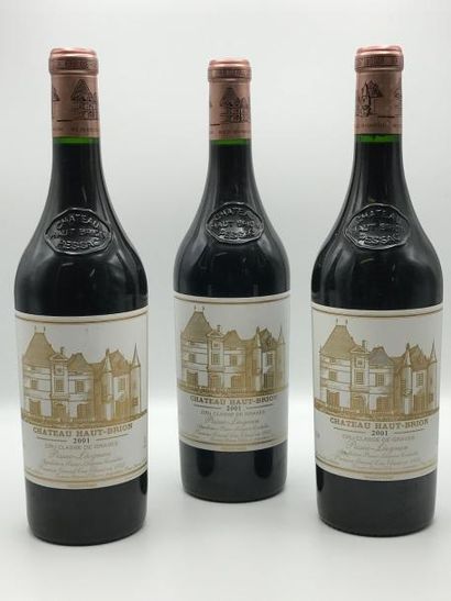 null 3 bouteilles Château Haut-Brion 1er Cru Classé Pessac-Léognan 2001 