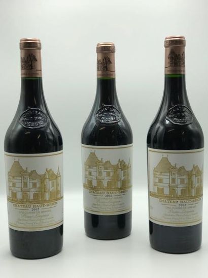 null 3 bouteilles Château Haut-Brion 1er Cru Classé Pessac-Léognan 2002 