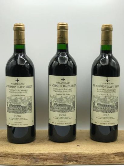 null 3 bouteilles Château La Mission Haut-Brion 1995 