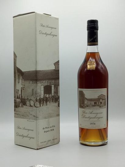 null 1 bouteille Armagnac Dartidalongue 1974 