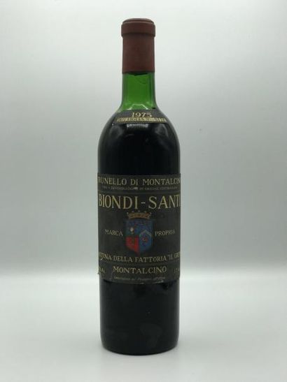 null 1 bouteille Brunello di Montalcino Biondi Santi 1975 