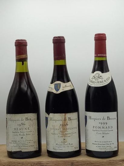 null 1 bouteille Hospice de Beaune Cuvée Nicolas Rollin 1986 (étiq. Lég. Griffée,...