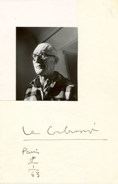 LE CORBUSIER: (1887-1965) LE CORBUSIER: (1887-1965) Swiss-French Architect, Painter,... Gazette Drouot