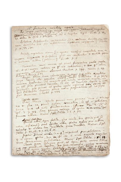 Isaac NEWTON (1642-1727) 
Physicien, mathématicien et astronome anglais.

MANUSCRIT...