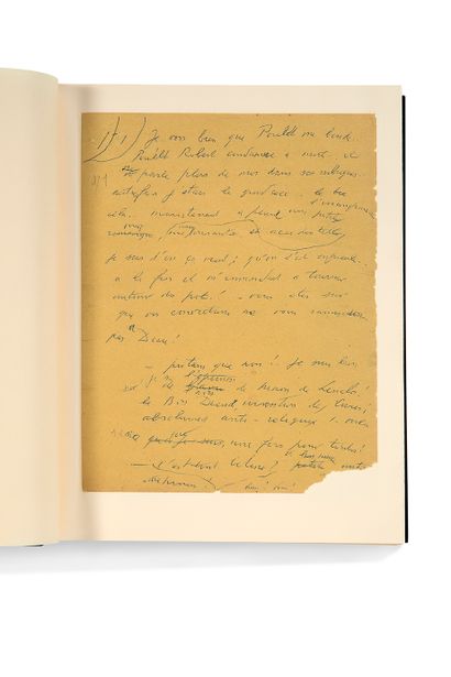 CELINE LOUIS-FERDINAND (1894-1961) 
MANUSCRIT autographe Rigodon, [1960-1961] ; 806...