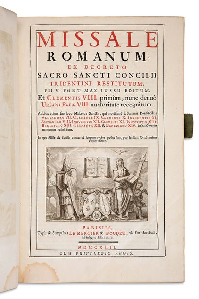 null 
Missale Romanum, ex decreto Sacro-Sancti Concilii Tridentini restitutum. Paris,...