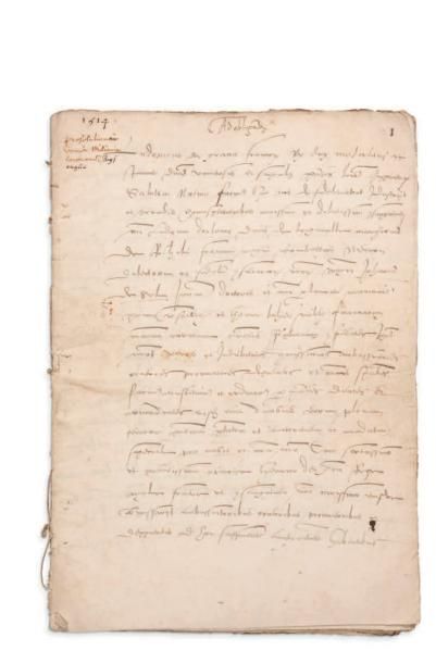 null LOUIS XII (1462-1515) 9 lettres signées «Loys», décembre 1513-septembre 1514,...
