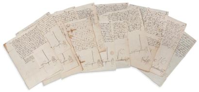 françois ier (1494-1547) 14 lettres signées «Francoys», avriljuillet [1521], au Premier...