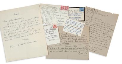 PICABIA Francis (1879 - 1953) Correspondance autographe signée à Méraud GUEVARA,...