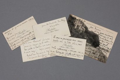 RACHILDE (1860- 1953) 16 Cartes et 10 L.A.S., 1893-1914, à Léon BLOY; 54 pages in-8...