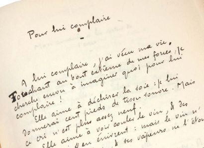SEGALEN VICTOR (1878- 1919) 
Stèles, manuscrit autographe, 1910-1911, 66 pages sur...
