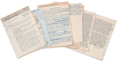 ÉLUARD PAUL (1895- 1952) 
Anthologie des écrits sur l'art, texte autographe et tapuscrit...