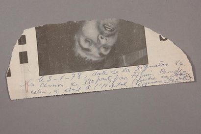 GENET JEAN (1910- 1986) 
Alexandre Bouglione et la philosophie du cirque, manuscrit...