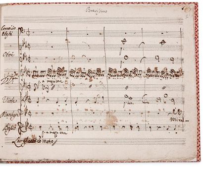 CIMAROSA DOMENICO (1749-1801) MANUSCRIT MUSICAL autographe, Amor Constante, Mi rallegro...