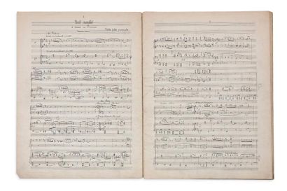 INDY VINCENT D' (1851-1931) MANUSCRIT MUSICAL autographe signé, Sept Chants de terroir...