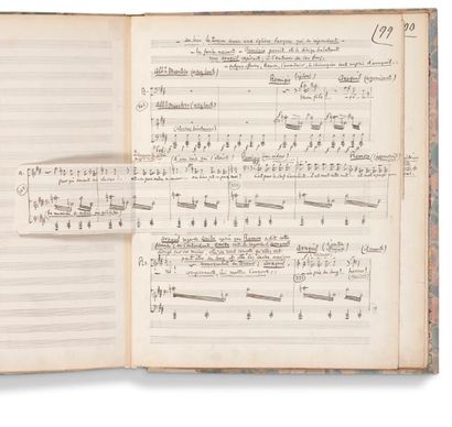 MASSENET Jules (1842-1912) MANUSCRIT MUSICAL autographe. La Navarraise, 1893; [1]-102...