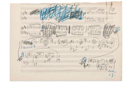 MASSENET Jules (1842-1912) MANUSCRITS MUSICAUX autographes; plus de 100 pages de...
