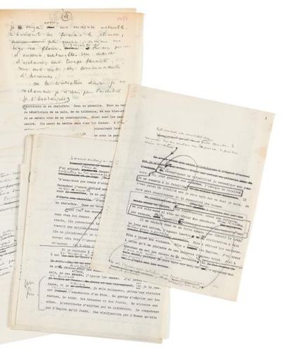 Antoine DE SAINT EXUPERY (1900-1944) Pilote de guerre: manuscrit autographe et dactylographié,...