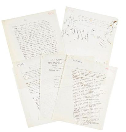 Antoine DE SAINT EXUPERY (1900-1944) Critique d'une lecture: manuscrit autographe,...